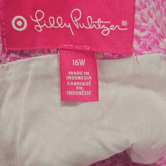 Lilly Pulitzer Target Pink See Ya Later Sleeveless Cotton Shift‎ Mini Dress 16 - Picture 6 of 8